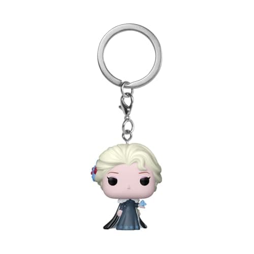 Image of Funko Pop! Keychain: Princess Holiday - Elsa - Frozen Novelty Keyring - Collectable Mini Figure - Stocking Filler - Gift Idea - Official Merchandise - Disney/Pixar Fans - Backpack Decor