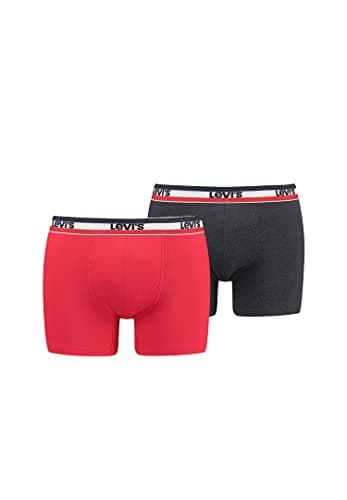 Image of Levi's Men's BOXER, Red/Black, M (pack of 2)