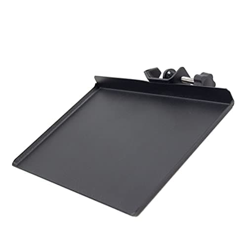 Image of Milisten Sound Card Tray Universal Microphone Stand Clamp On Utility Shelf Live Broadcast Mic Rack Phone Clip Holder for Laptop Camera Music Sheet Instrument