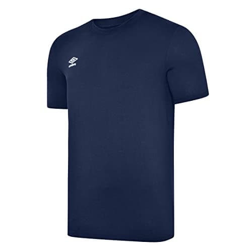 Image of UMBRO Football Team Sport Textile T-Shirts Club Leisure Crew T-Shirt Blue White 2XL, Blue white, XXL
