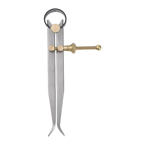 Image of sourcing map Spring Joint Caliper 6 inch / 150mm Steel Spring Inside Caliper with Brass Fulcrum for Wood Turning Lathe Work