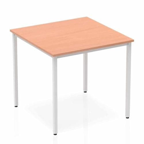 Image of OPO Impulse Freestanding 1200mm Straight Boardroom Table Attractive Box Frame Legs | Sturdy Build Weather & Heat Resistant Melamine Finish Rectangular Table Beech 800