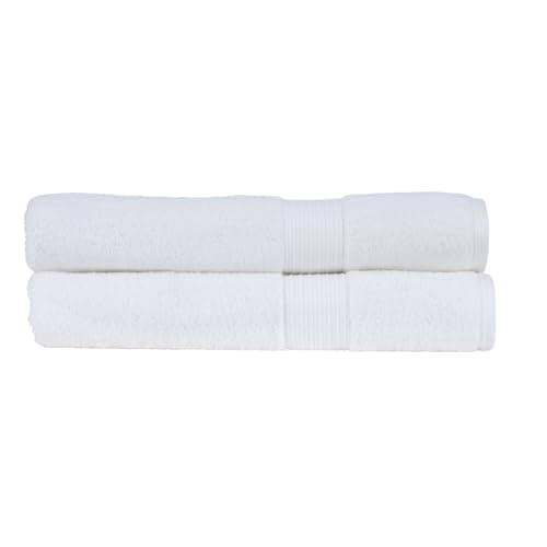Image of Christy Supreme Hygro 2 Bath Sheets Set | White | 100% Luxury Supima Cotton | Ultra Soft | Super Absorbent | 650GSM | Extra Large Bath Towels