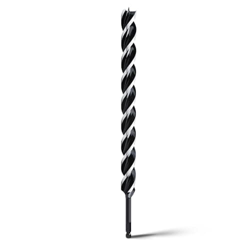 Image of hsawbit Wood Drill Bits, 25mm x 460mm Auger Drill Bit Extra Long Drill Bits Wood Plastic, Drywall Woodworking Hole Drill Bit