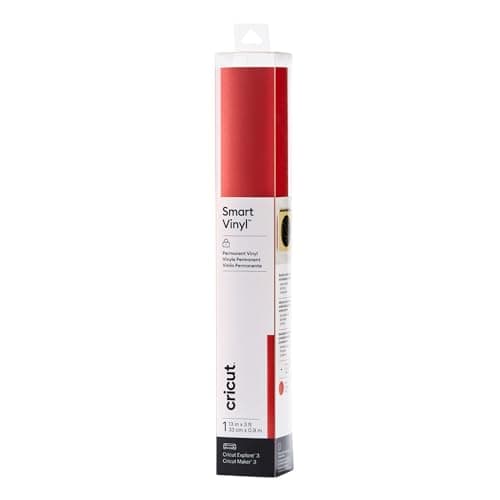 Image of Cricut Smart Vinyl Shimmer – Permanent (0.9 m), Red