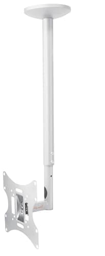 Image of myWall HL4-2WL Height-Adjustable Ceiling Mount for Flat Screen TVs 23-42 Inches (58-107 cm) up to 30 kg White