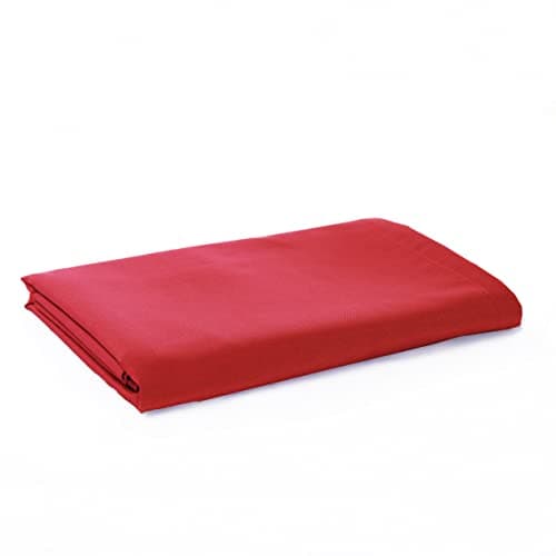 Image of Sonia Moer Super Soft Brushed Microfibre Flat Sheet - Non Iron Breathable Hypoallergenic Top Sheet - Double/Red