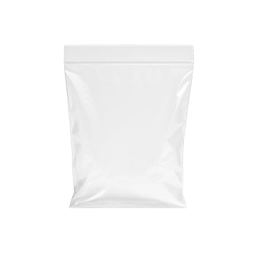 Image of Pack of 100 Bags - 10'' x 14'' Multipurpose Plain Reusable Resealable Strong Clear Plastic Polythene Grip Seal Bags - Various Sizes (10'' x 14'')