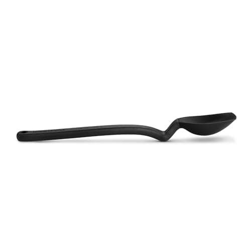 Image of Dreamfarm Mini Supoon | Non-Stick Silicone Sit Up Scraping & Cooking Multifunctional Spoon with Measuring Lines | Kitchen Utensil | Black