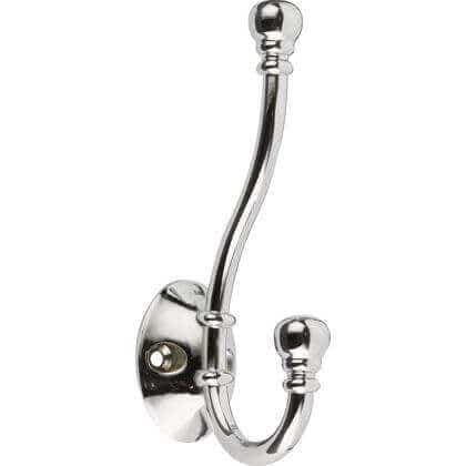 Image of Decohooks 469574 Ball End Hat, Coat & Robe Hook in Polished Chrome Finish Door & Wall Mountable Single Pack
