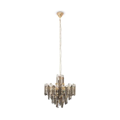 Image of Luminosa Flare Neoclassic Pendant Ceiling Light Gold