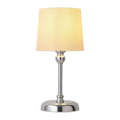 Image of Rechargeable Cordless Table Lamp, 6000mAh Battery Operated Table Lamp Touch Bedside Lamps with Brightness Memory, LED Dimmable Bedroom Table Lamps for Living Room, Indoor - Chrome (Bulb included)