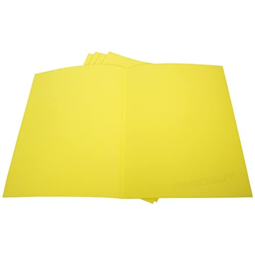 Image of [Pack of 50] Yellow 240gsm A4 Card Square Cut Folders