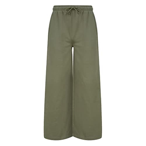 Image of Skinni Fit Womens/Ladies Sustainable Wide Leg Jogging Bottoms (XS) (Khaki)