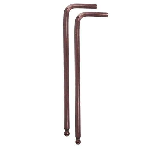 Image of sourcing map 2pcs Ball End Hex Key Wrench 3/16" SAE S2 Steel Long Arm L-Shape Hexagon Wrenches Repairing Tool for Home Bike Motorcycle Repair, Red Brown