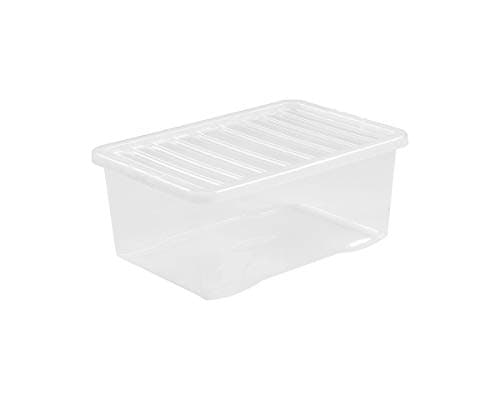 Image of Stackable 45 Litre Whatmore Crystal Storage box with clear lid