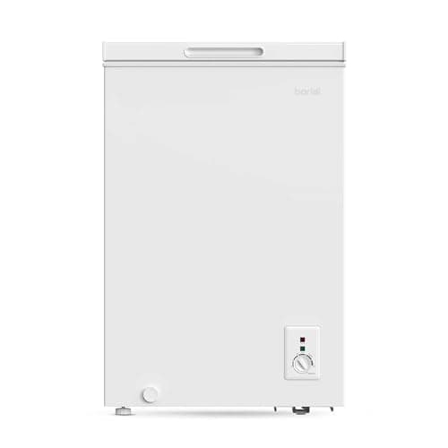 Image of Baridi 99L Freestanding Chest Freezer With Adjustable Thermostat, White - DH116
