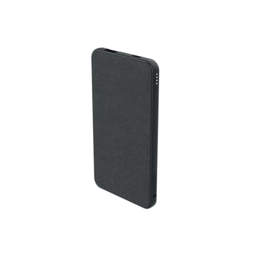 Image of ZAGG mophie Essentials Powerstation 5K Power Bank, 5,000mAh Portable Battery with U S B (C & A), 36 Hours of Extra Power, Premium Fabric Finish (Black)