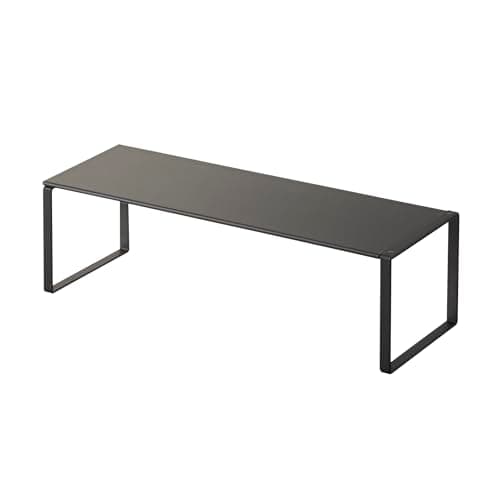 Image of Yamazaki 2573 FRAME Extendable Shoe Rack, Black, Steel, Minimalist Design, 34～60 x 12 x 10 cm (LxWxH)