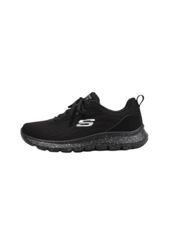 Image of Skechers Women's Flex Appeal 5.0 Fresh Trek Sneaker, Black Mesh/Trim, 4 UK