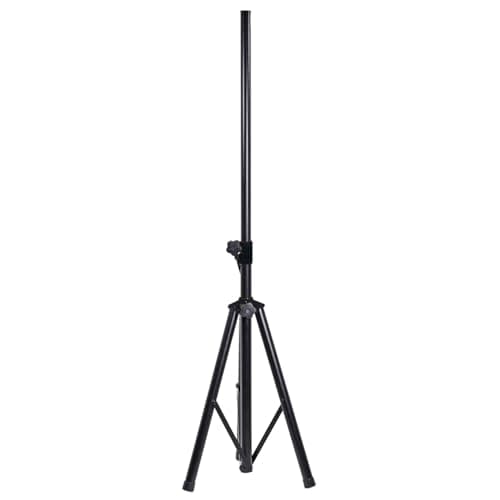 Image of QTX | Heavy Duty Speaker Stand | Adjustable Tripod PA Stand for DJ, Studio, Monitor, Portable & Powered Speakers | 35mm Top Hat Pole | Max Load 60kg | Height 0.95–1.7m