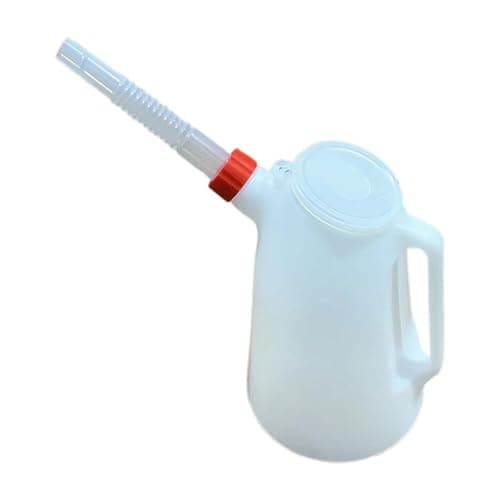 Image of 1.2L/2L 5L Oil Measuring Jug Petrol Can Fuel Tank With Pouring Flexible Oil Garage Container Measuring For Automotive