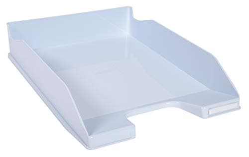 Image of Exacompta - Ref 113262D - Aquarel Collection - Combo Midi Letter Tray - 346 x 255 x 65mm in Size, Suitable for A4+ Documents, Stackable, Holds Approx. 500 Sheets - Blue (Pack of 6)