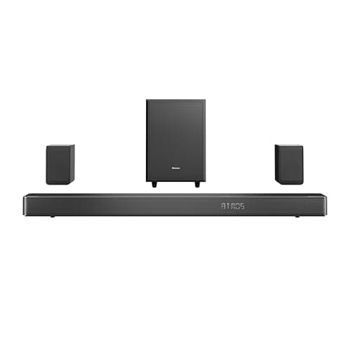 Image of Hisense AX5125H 5.1.2 Channel 500W Dolby Atmos Soundbar with Wireless Subwoofer& Up Firing Speakers& Turly Wireless Rear Speakers