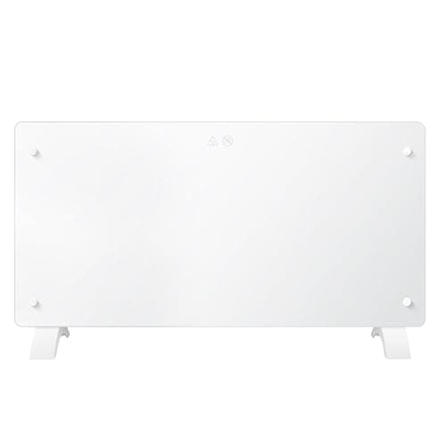 Image of DONYER POWER 2000W Convector Heater, Ultra-thin Wall-mounted or Freestanding, Ultra-white Glass Panel