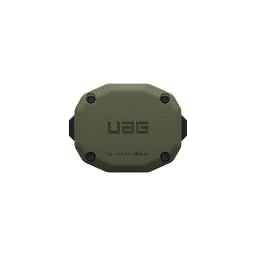 Image of URBAN ARMOR GEAR UAG Designed for AirTag Case - 2-Way Hard Shell Lock Case AirTag Holder for Luggage & Bags, Water Resistant Anti-Lost Ultra Secure GPS Protective Cover, Essential Armor Olive Drab