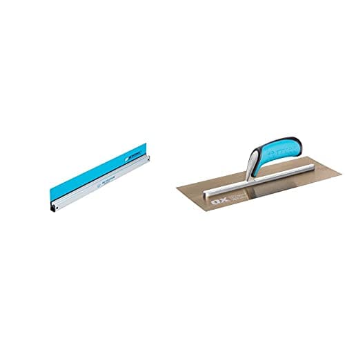 Image of OX Speedskim Semi Flexible Plastering Rule - ST 900mm & OX Pro Stainless Steel Plasterers Trowel - 127 X 356mm