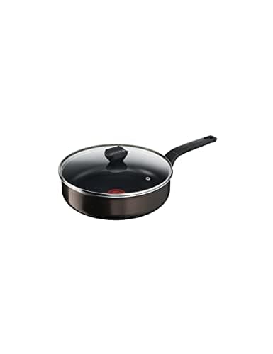 Image of TEFAL Easy Cook & Clean B5543302 Non-Stick Frying Pan with Lid Suitable for All Heat Sources Except Induction 26 cm