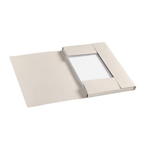 Image of Jalema 3882511- Pack of 10 Eco-Friendly Folders with 3 Folio Flap | 225 g/m² | Tree Free Secolour | Natural Beige