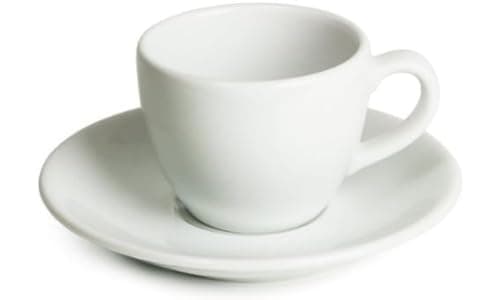 Image of Genware Espresso Cups and Saucers 3oz / 90ml, 312109/182112, Pack of 6