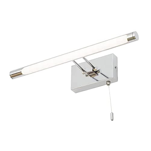 Image of Britalia LED Polished Chrome Bathroom Modern Switched Picture & Mirror Light 41cm IP44 | 8W LED - 395 Lumens | 3000k Warm White