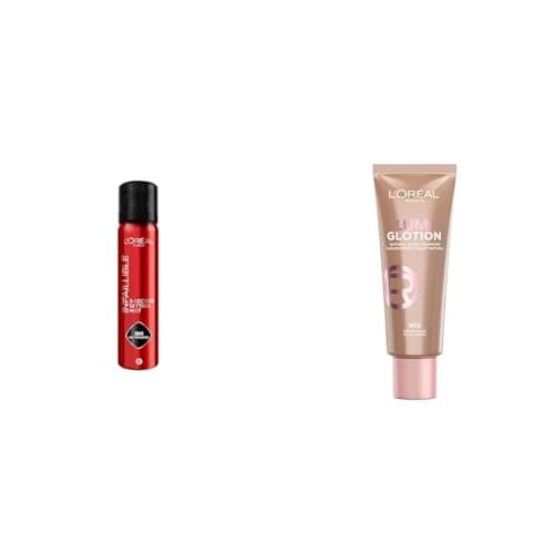 Image of L'Oréal Paris Infallible 3-second Setting Spray and Paradise Lumi Glotion Glow Enhancer, Shade 903: Medium Glow Duo