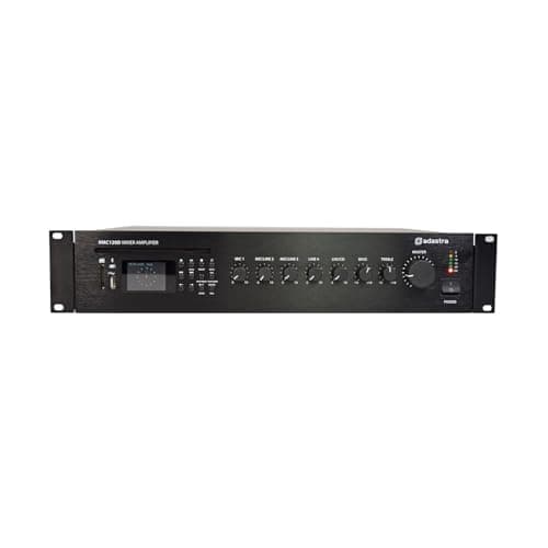 Image of Adastra | RMC120D: Multi Functional Mixer Amplifier Bursting with Features | 100V or Low Impedance, Multi Media Player CD/BT/USB/SD/DAB/FM & 5 input Channels