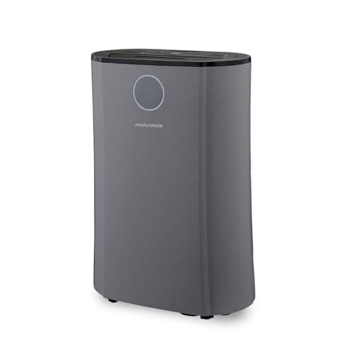 Image of Morphy Richards PureFresh 12L/Day Dehumidifier, 24m2 Coverage, Laundry Mode, Extra Long 2m Cord, HEPA Carbon Filter, Low Noise, Premium Air Flow, Touch Control, Smart Function, Defrost, UV/Ion, 185w