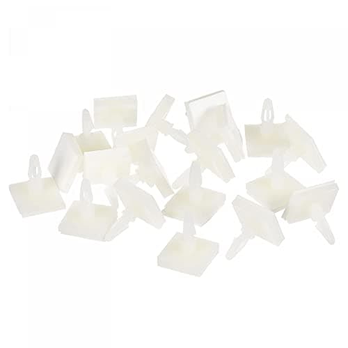 Image of sourcing map Sticky PCB Spacer Adhesive Standoffs Plastic Column 6.3mm Support Height for Circuit Board Fixed, Pack of 20