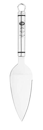 Image of Tala Stainless Steel Cake Server, Cake Slicer and Pie Server with a Serrated Edge Perfect for Serving Cakes, Pies and Pizza's, 27.5 x 5.9 x 1.6 cm, Silver