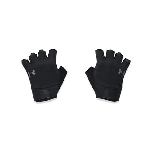 Image of Under Armour M TRAINING GLOVES - Half Finger - Gloves - Black/Black/Pitch Gray - Size: MD