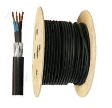 Image of 3 Core 6 mm Steel Wire Armoured Cable - 25 Metre Length BASEC APPROVED