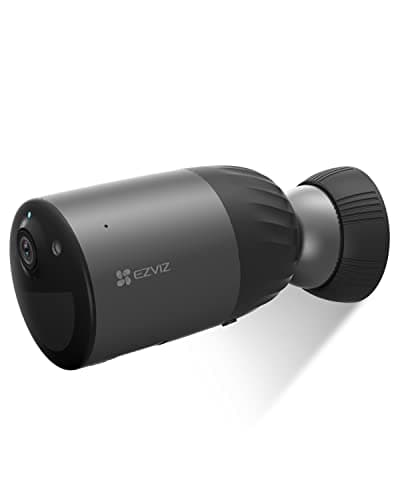 Image of EZVIZ 2K+ Battery Camera Outdoor Wireless No Monthly Fee with Free Local Storage 32GB, Solar Panel Compatible, Long Life Battery, Colour Night Vision, Human Detection, Two Way Audio, Siren (BC1C 4MP)