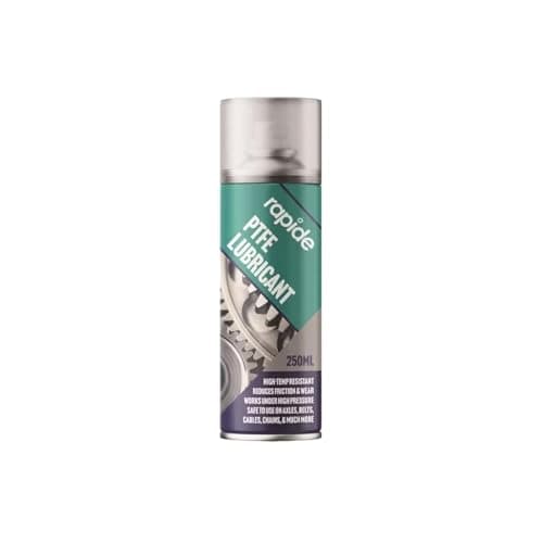 Image of RIZZIIZ PTFE Grease Aerosol Spray, High Performance Anti-Rust Protection, Long Lasting, Low Friction, Multi-Purpose for Chains, Gears, Bearings, Automotive & Industrial Use, 250ml (1 Pcs)