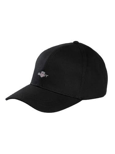 Image of GANT Men's High Shield Cotton Cap, Black, One Size