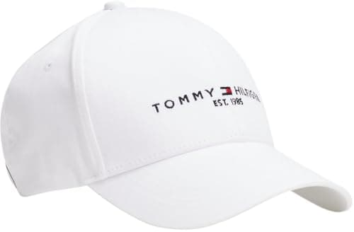 Image of Tommy Hilfiger Men’s TH Established Baseball Cap, White (White), One Size