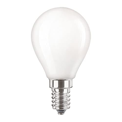 Image of Philips CorePro LED P45 4.3W (40W Equivalent) E14 SES Frosted Golf Ball Bulb, Very Warm White 2700K, Energy Saving LED Lamp, Small Edison Screw, Non-Dimmable, Long Life Incandescent Replacement