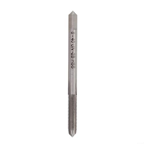 Image of Crabop HSS 6542 Machine Tap #8-40 UNC 3 Flute Straight Slot for Steel Stainless Iron CNC Milling Drilling Threading Tool Silver 1pc