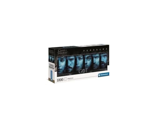 Image of Clementoni 39590, Panorama Game of Thrones Panoramic Puzzle for Adults and Children - 1000 Pieces, Ages 10 Years Plus, Multi-coloured