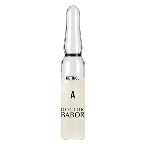 Image of DOCTOR BABOR Renewal Ampoules, Serum Concentrate for Face, with Anti-Ageing Effect, Finer and Smoother Skin, Encapsulated Retinol with Bakuchiol and Tripeptide, Vegan Formula, 7 x 2 ml